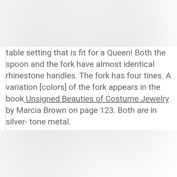 Spoon & fork brooch vintage - Picture 3 of 4